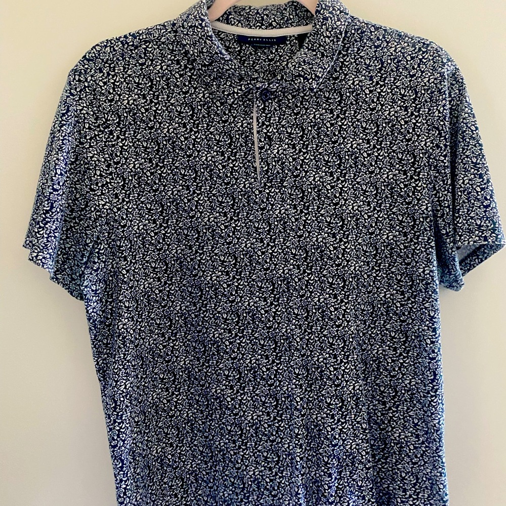 Floral polo shirt